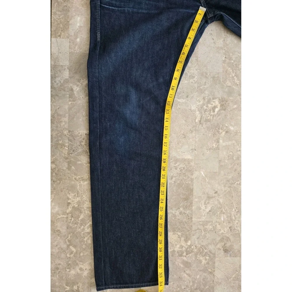 True Religion Ricky Big QT Jeans Men's 40 Medium Blue Thick Stitch Made in USA